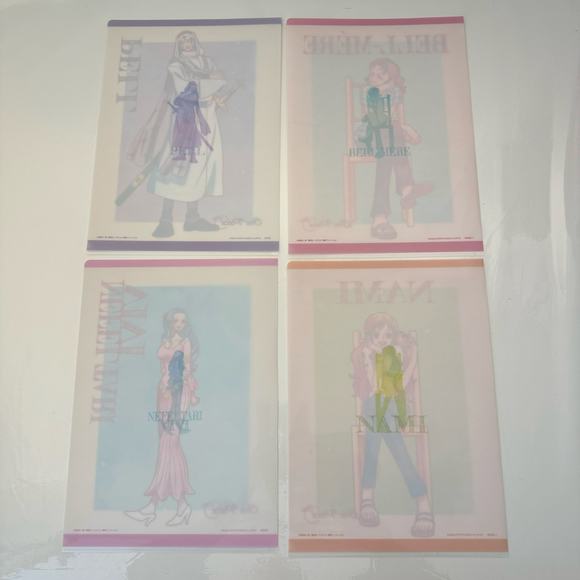 4 One Piece Emotional Stories Ichiban Kuji Visual Art Sheet Clear File Poster - Picture 2 of 10